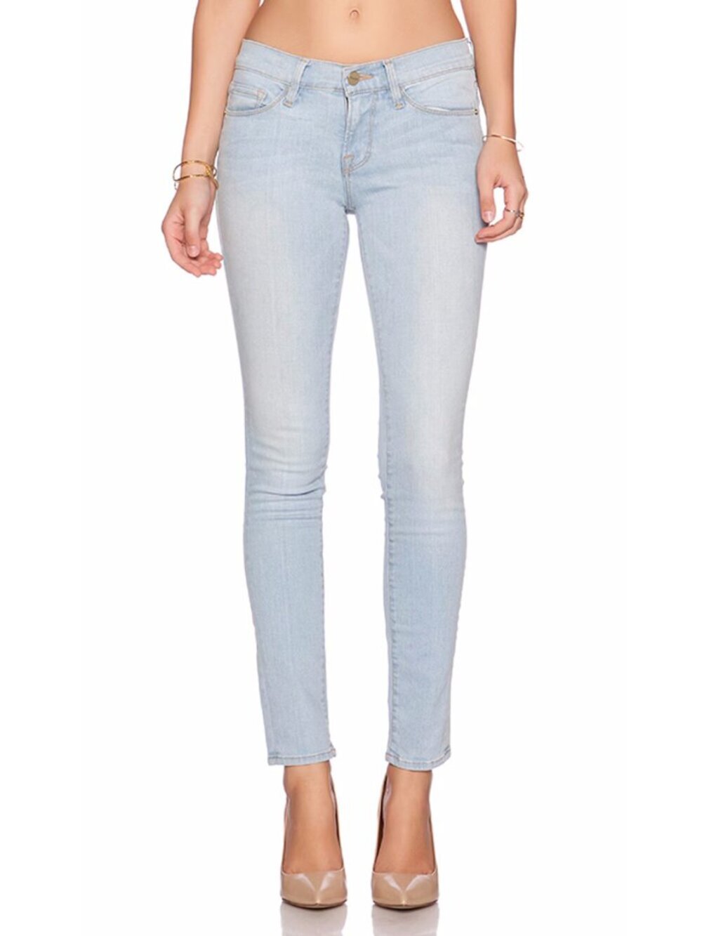 FRAME Le Skinny De Jeanne Crop Jeans in Redchurch Size 24